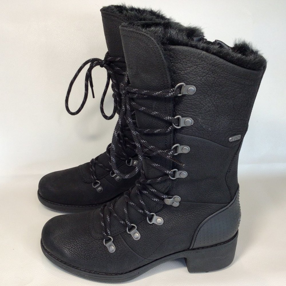 Merrell Winter Boots Black Leather Calf Height NEW